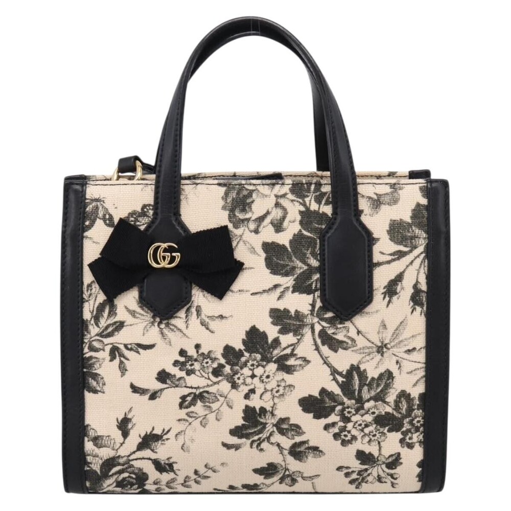 Gucci GG Ribbon Printed Linen Small - Picture 13 of 16